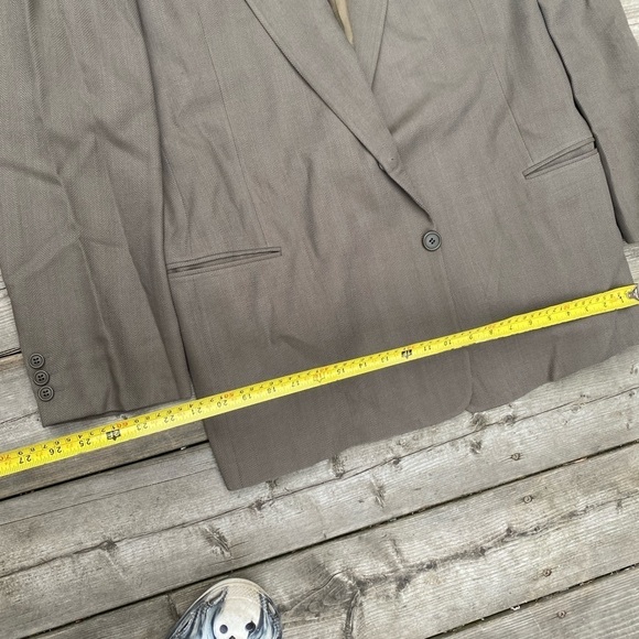 Vintage 100% Wool Giorgio Armani Jacket Black - Picture 6 of 16